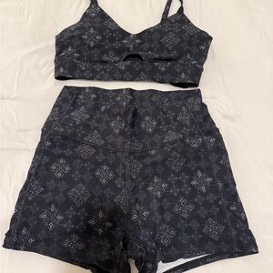 JoyLab Target bra and biker shorts set